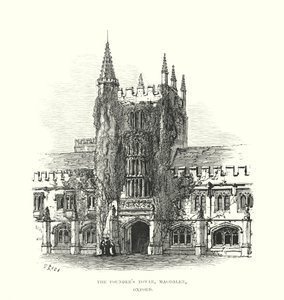 De Stichterstoren, Magdalen, Oxford door Samuel Read